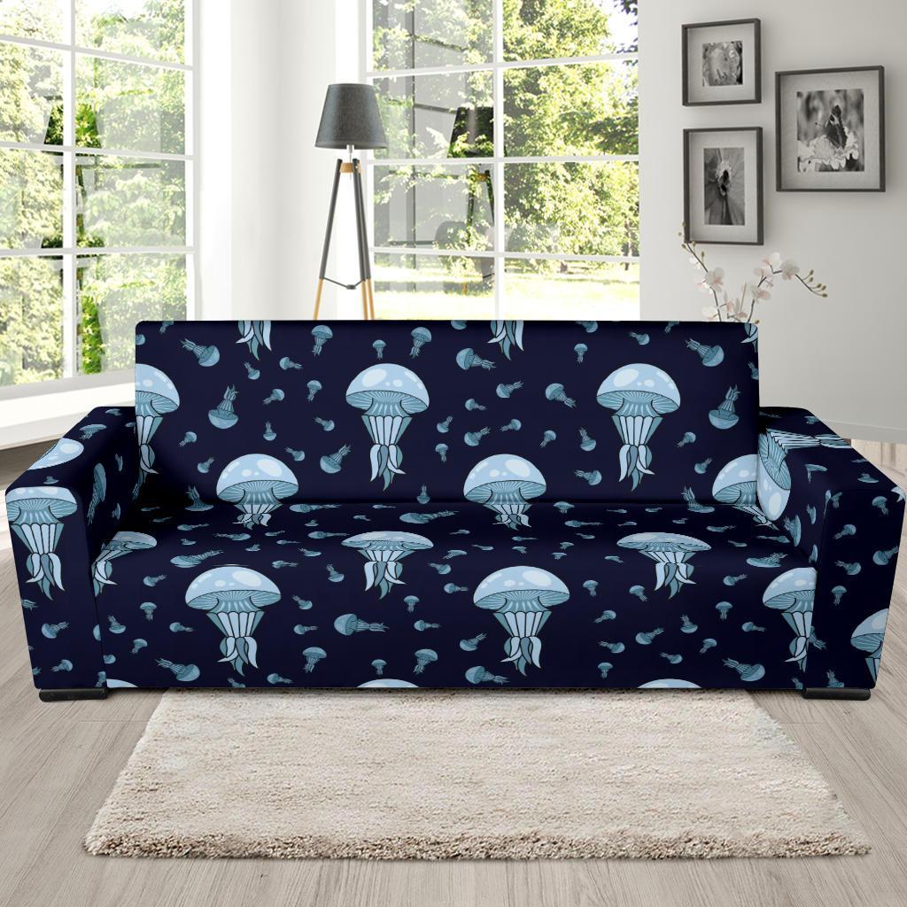 Cartoon Jellyfish Print Pattern Sofa Covers-grizzshop