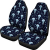 Cartoon Jellyfish Print Pattern Universal Fit Car Seat Cover-grizzshop