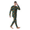 Cartoon Lion And Forest Print Pattern Men's Pajamas-grizzshop