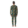 Cartoon Lion And Forest Print Pattern Men's Pajamas-grizzshop