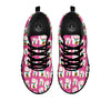 Cartoon Lucky Cat Japanese Print Pattern Black Sneaker-grizzshop