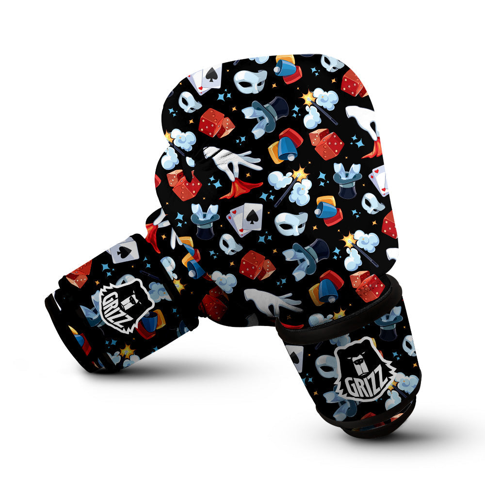 Cartoon Magic Show Print Pattern Boxing Gloves-grizzshop