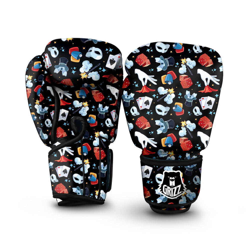Cartoon Magic Show Print Pattern Boxing Gloves-grizzshop
