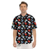 Cartoon Magic Show Print Pattern Men's Short Sleeve Shirts-grizzshop