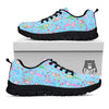 Cartoon Mermaid Print Pattern Black Sneaker-grizzshop