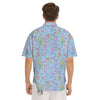 Cartoon Mermaid Print Pattern Men's Short Sleeve Shirts-grizzshop