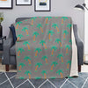 Cartoon Palm Tree Hawaiian Print Blanket-grizzshop