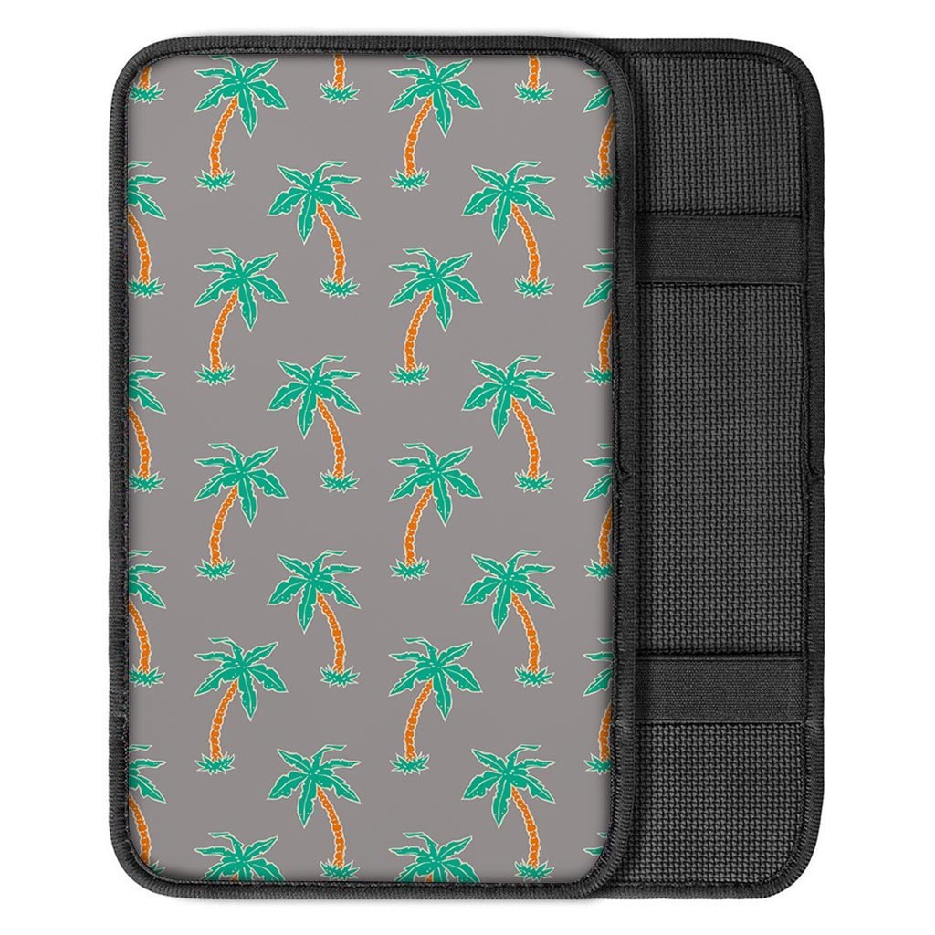 Cartoon Palm Tree Hawaiian Print Car Console Cover-grizzshop