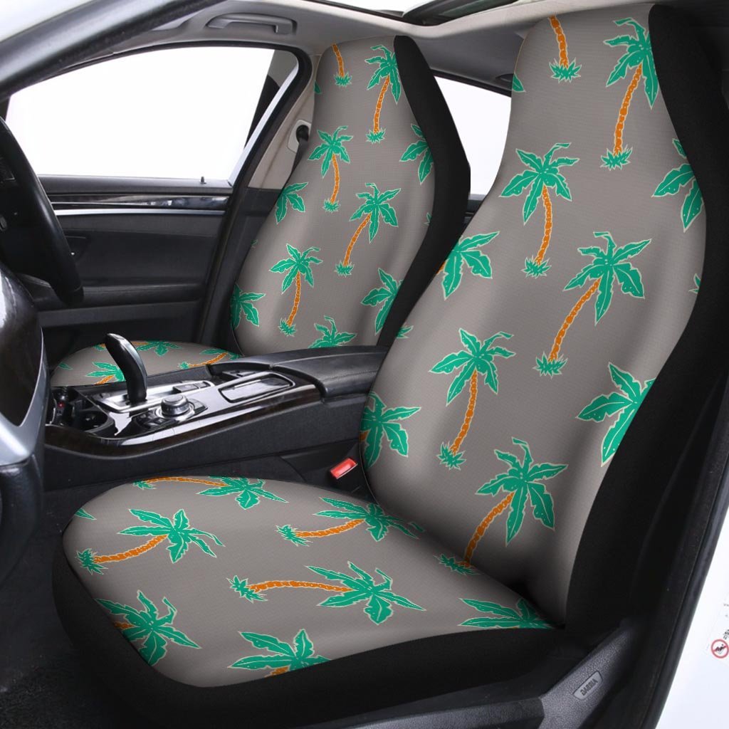 Cartoon Palm Tree Hawaiian Print Car Seat Covers-grizzshop