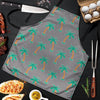 Cartoon Palm Tree Hawaiian Print Men's Apron-grizzshop