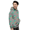 Cartoon Palm Tree Hawaiian Print Men's Hoodie-grizzshop