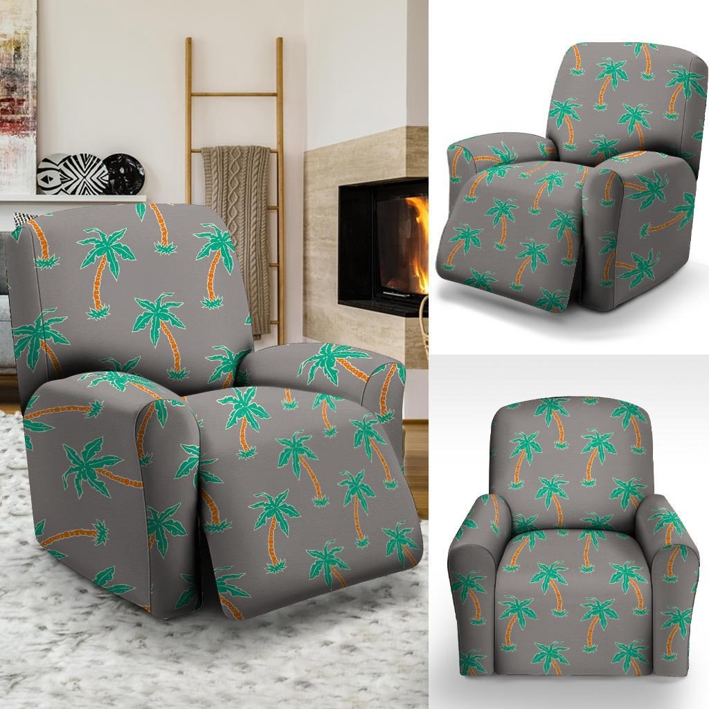 Cartoon Palm Tree Hawaiian Print Recliner Cover-grizzshop