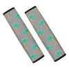 Cartoon Palm Tree Hawaiian Print Seat Belt Cover-grizzshop