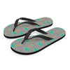 Cartoon Palm Tree Hawaiian Print Women's Flip Flops-grizzshop