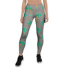 Cartoon Palm Tree Hawaiian Print Women's Leggings-grizzshop