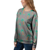 Cartoon Palm Tree Hawaiian Print Women's Sweatshirt-grizzshop