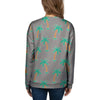 Cartoon Palm Tree Hawaiian Print Women's Sweatshirt-grizzshop