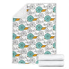 Cartoon Snail Pattern Print Blanket-grizzshop