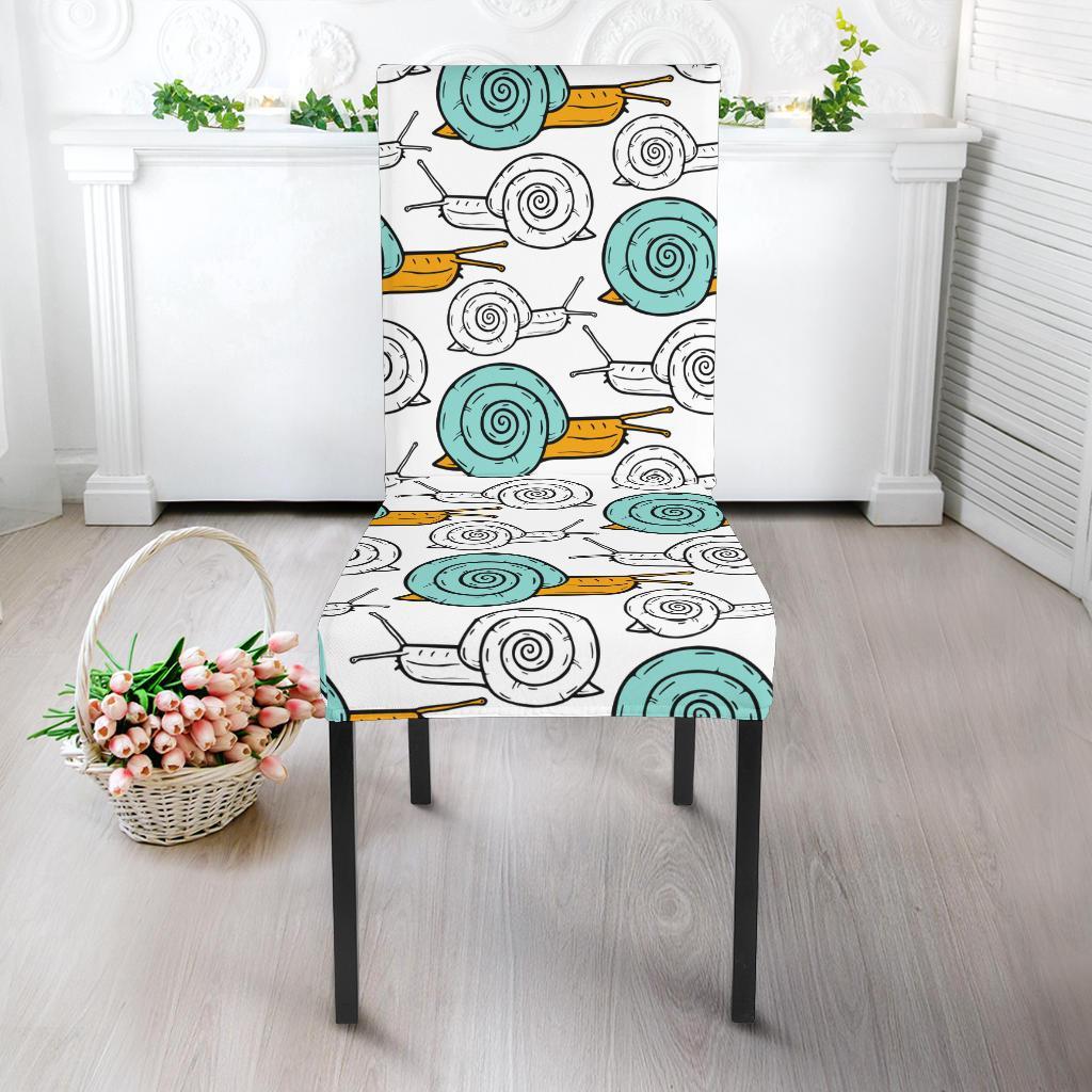 Cartoon Snail Pattern Print Chair Cover-grizzshop