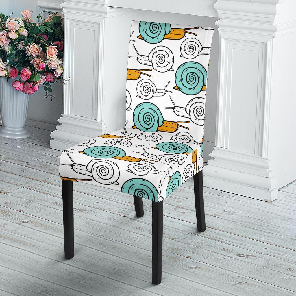 Cartoon Snail Pattern Print Chair Cover-grizzshop