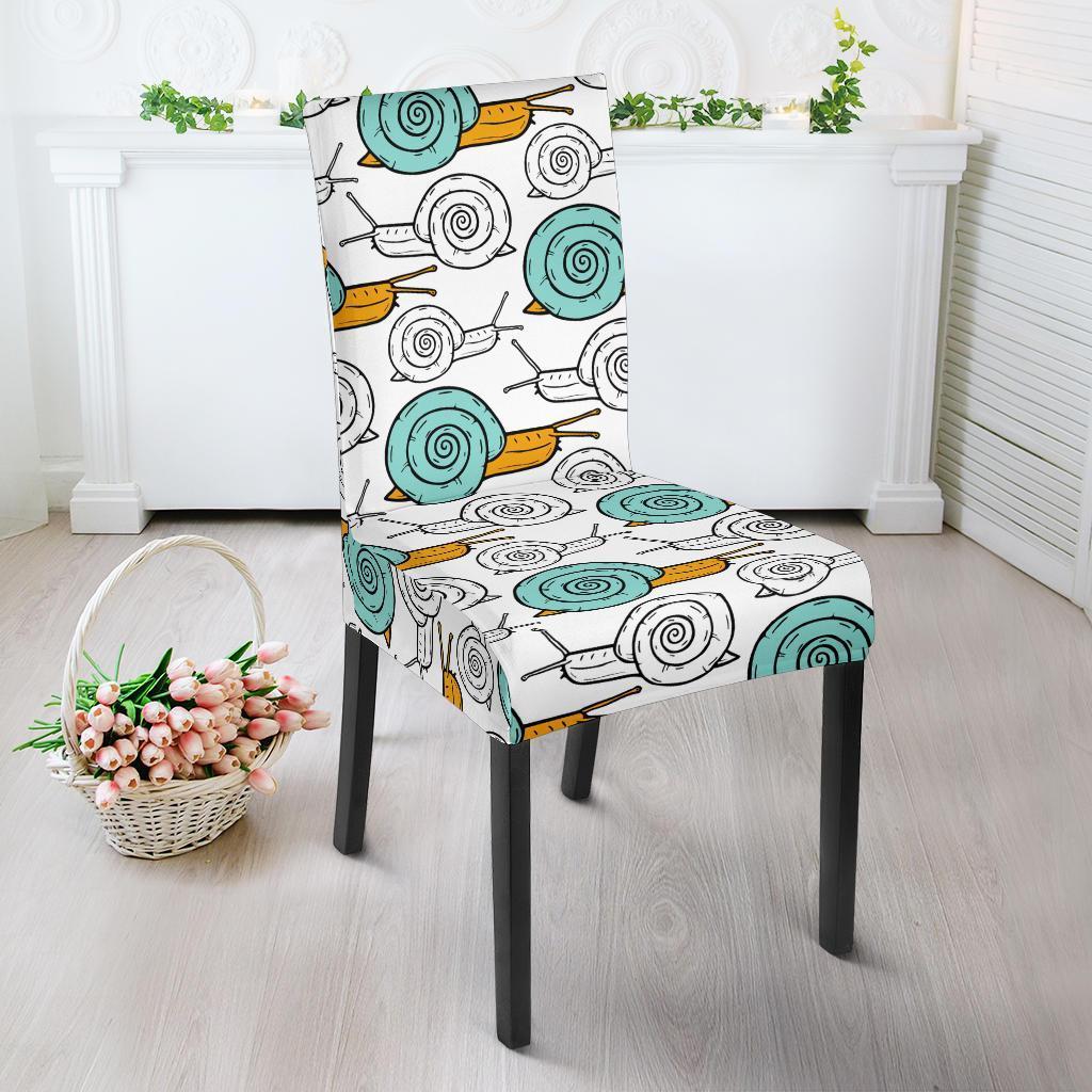 Cartoon Snail Pattern Print Chair Cover-grizzshop