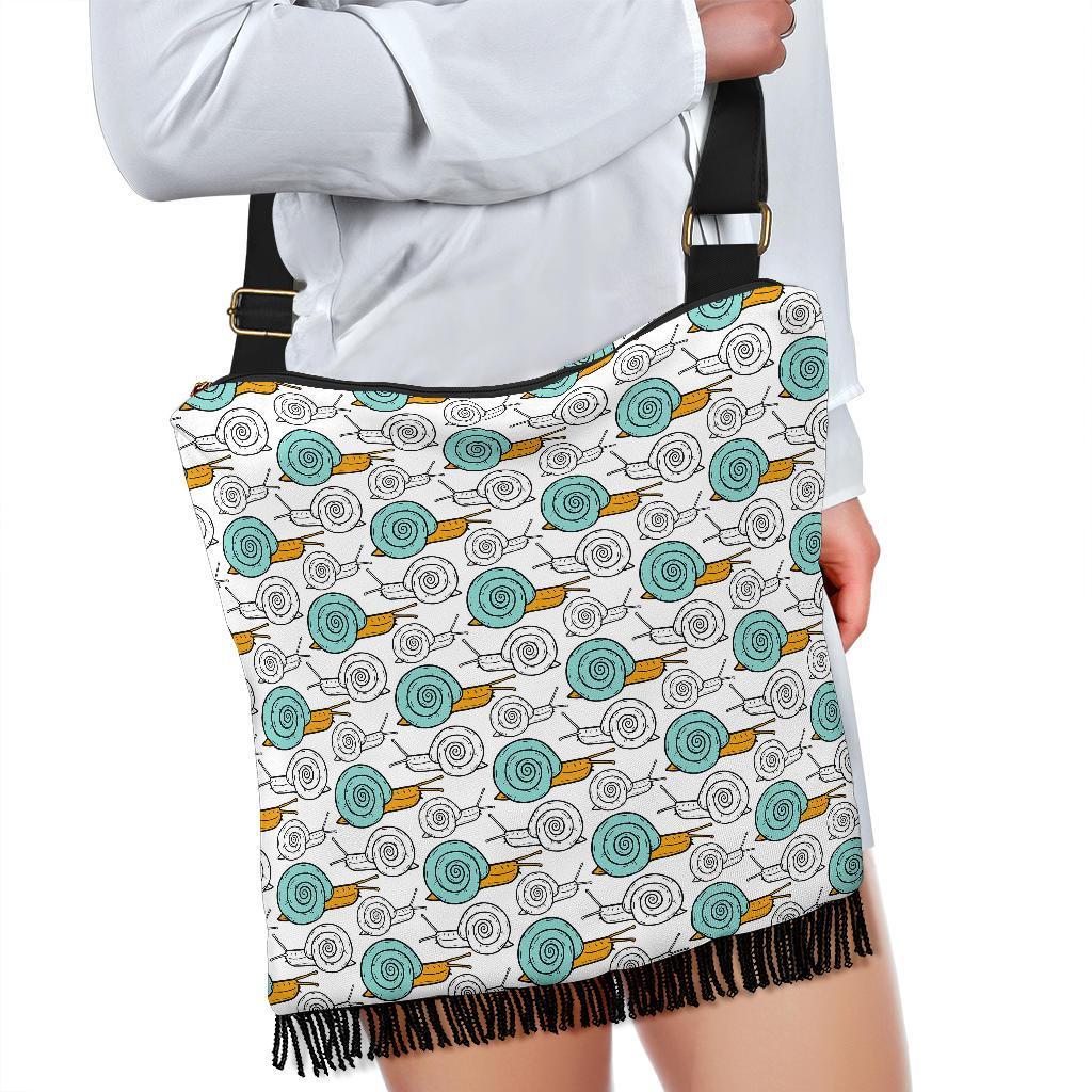 Cartoon Snail Pattern Print Crossbody Bags-grizzshop