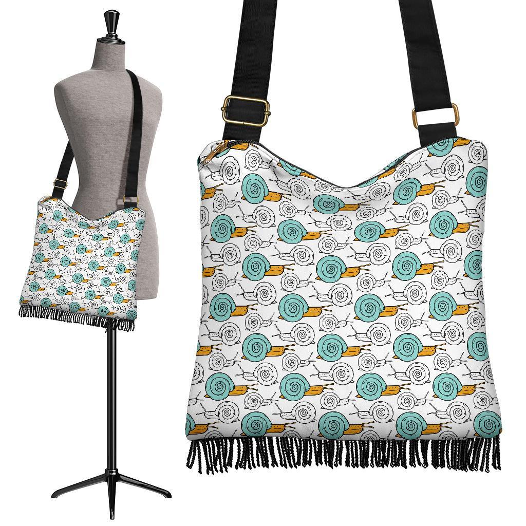 Cartoon Snail Pattern Print Crossbody Bags-grizzshop