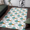 Cartoon Snail Pattern Print Floor Mat-grizzshop