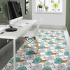 Cartoon Snail Pattern Print Floor Mat-grizzshop