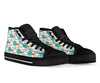 Cartoon Snail Pattern Print Men Women's High Top Shoes-grizzshop