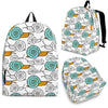 Cartoon Snail Pattern Print Premium Backpack-grizzshop