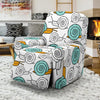 Cartoon Snail Pattern Print Recliner Cover-grizzshop