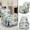 Cartoon Snail Pattern Print Recliner Cover-grizzshop