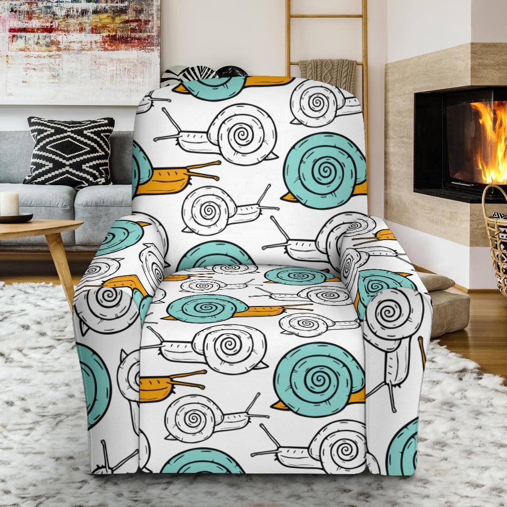 Cartoon Snail Pattern Print Recliner Cover-grizzshop