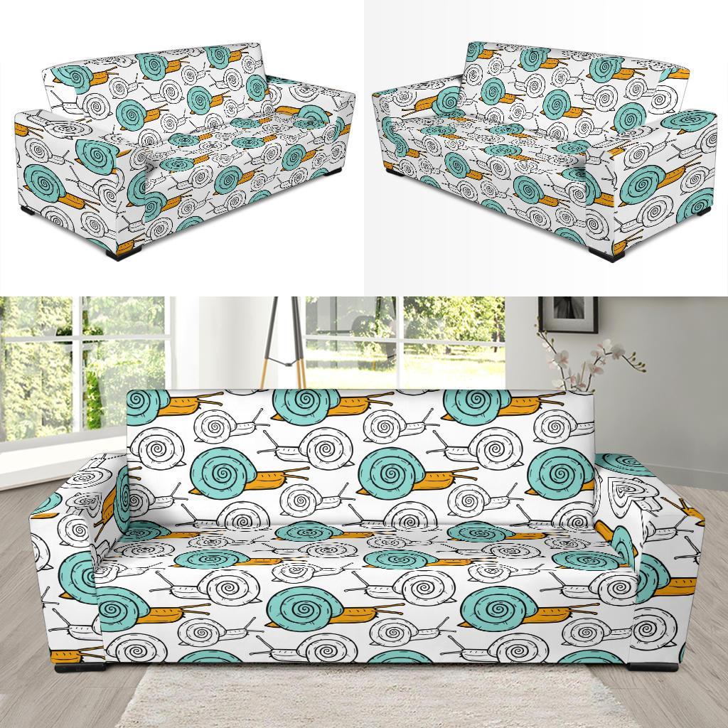 Cartoon Snail Pattern Print Sofa Covers-grizzshop