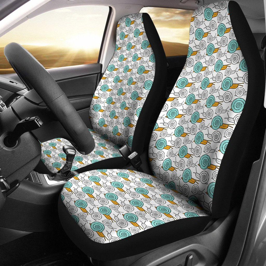 Cartoon Snail Pattern Print Universal Fit Car Seat Cover-grizzshop