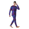 Cartoon Space Ships And Planets Print Pattern Men's Pajamas-grizzshop