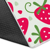 Cartoon Strawberry Pattern Print Floor Mat-grizzshop