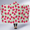 Cartoon Strawberry Pattern Print Hooded Blanket-grizzshop