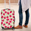 Cartoon Strawberry Pattern Print Luggage Cover Protector-grizzshop