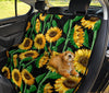 Cartoon Sunflower Pattern Print Pet Car Seat Cover-grizzshop