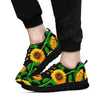 Cartoon Sunflower Pattern Print Sneaker Shoes For Men Women-grizzshop