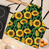 Cartoon Sunflower Pattern Print Women's Apron-grizzshop