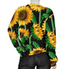 Cartoon Sunflower Pattern Print Women's Sweatshirt-grizzshop