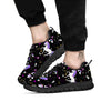 Cartoon Unicorn Dream Print Pattern Black Sneaker-grizzshop