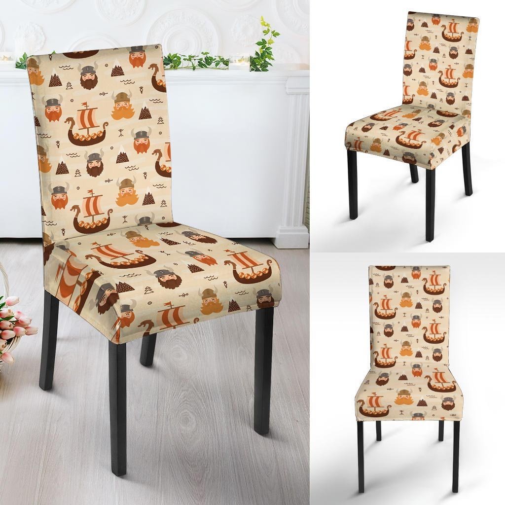 Cartoon Viking Norse Chair Cover-grizzshop