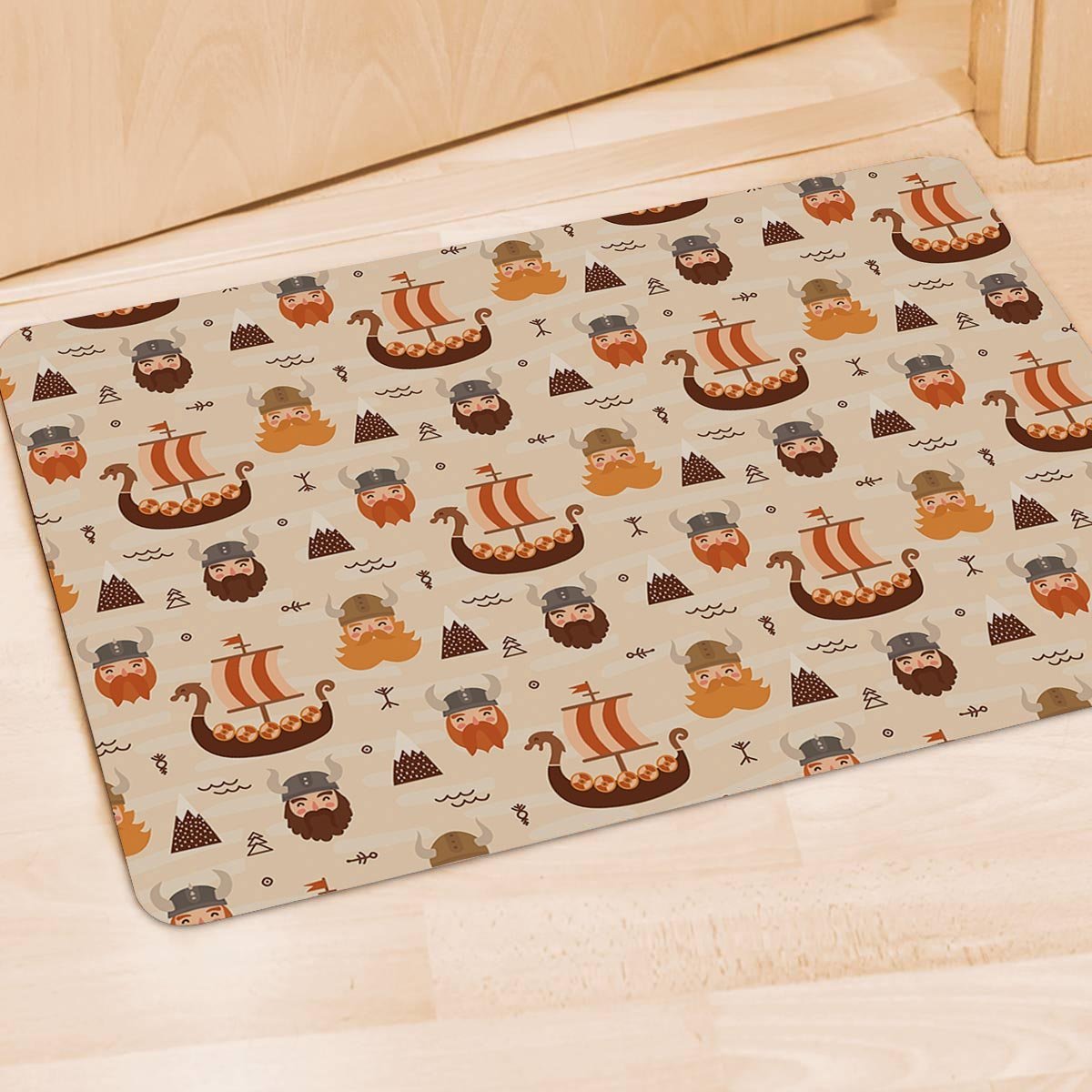 Cartoon Viking Norse Door Mat-grizzshop