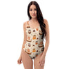 Cartoon Viking Norse One Piece Swimsuite-grizzshop