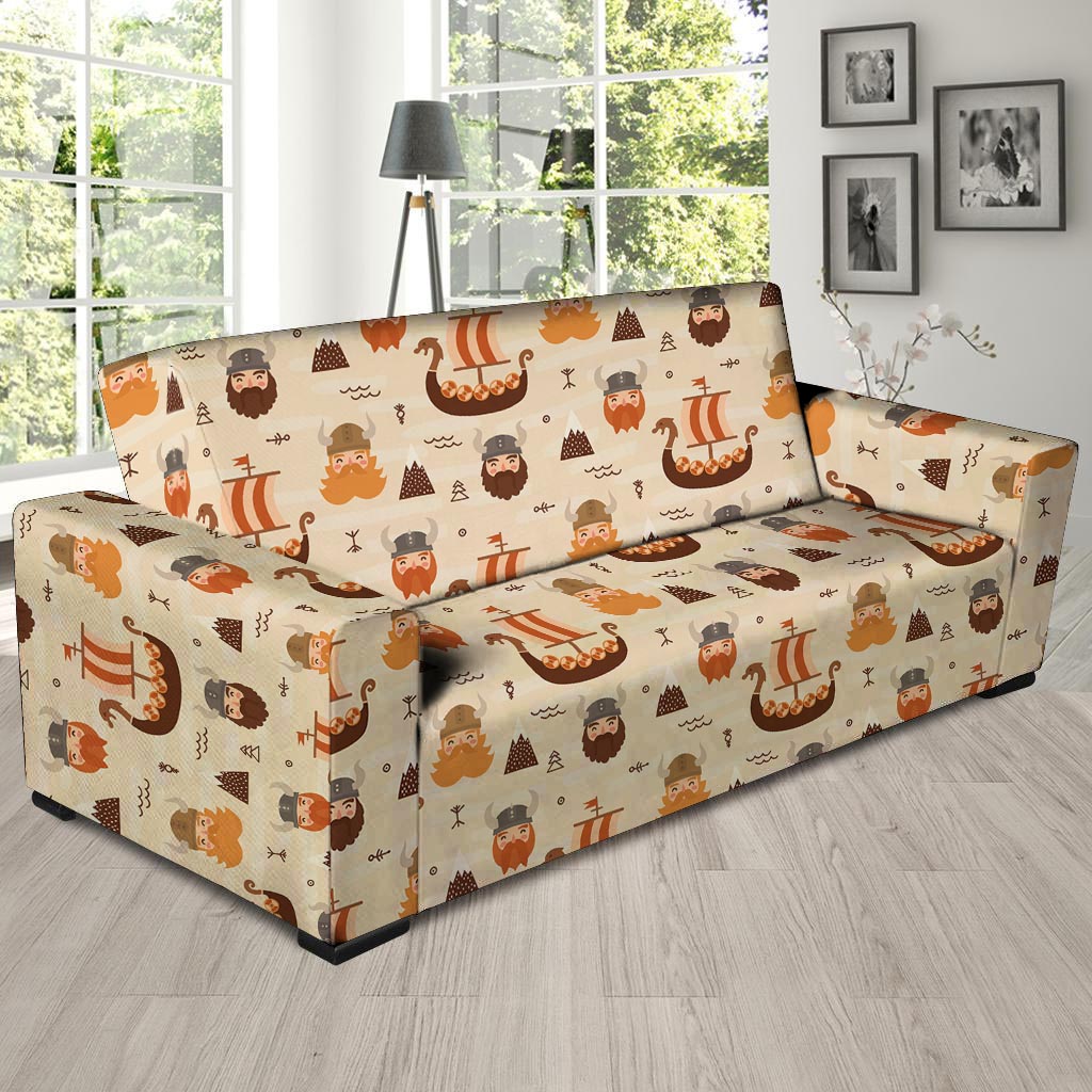 Cartoon Viking Norse Sofa Cover-grizzshop