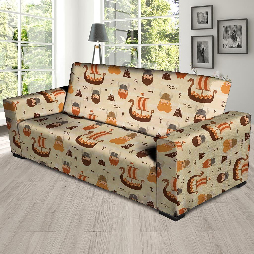 Cartoon Viking Norse Sofa Cover-grizzshop